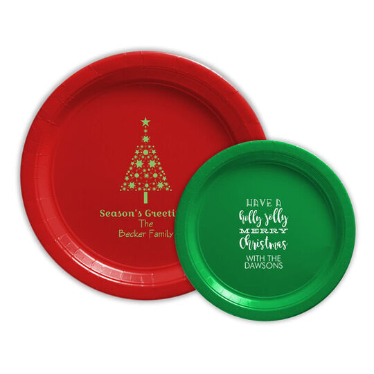 Design Your Own Christmas Paper Plates